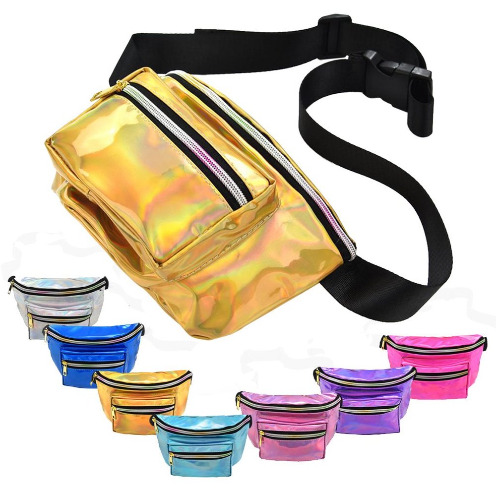 2 x Fanny Pack Waterproof Travel Waist Packs Purse